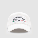 Italian Gentleman's Club Hat - Cord (White)