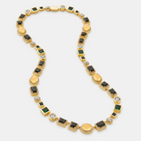 Onyx Gemstone Necklace (Gold)