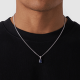 Sapphire Stone Pendant (Silver)
