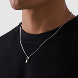 Sapphire Stone Pendant (Silver)