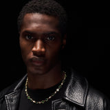 Melted Emerald Gemstone Necklace (Gold)