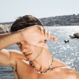 Onyx Gemstone Necklace (Silver)