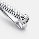 Rope Tie Clip (Silver)