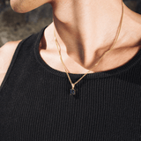 Sapphire Stone Pendant (Gold)