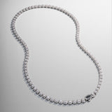 Cluster Stone Tennis Chain (Silver)
