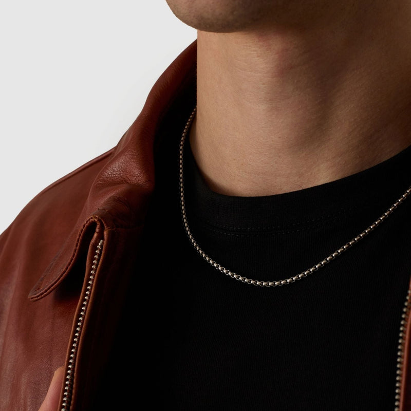 Round Box Chain (Silver) 3mm