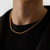 Round Box Chain (Gold) 5mm