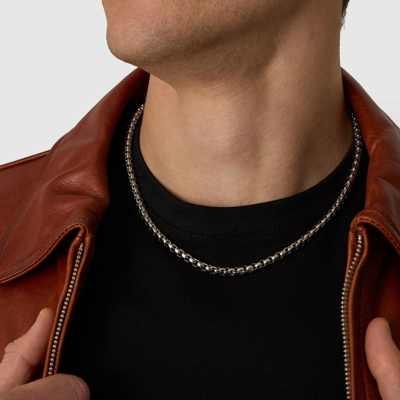 Round Box Chain (Silver) 5mm