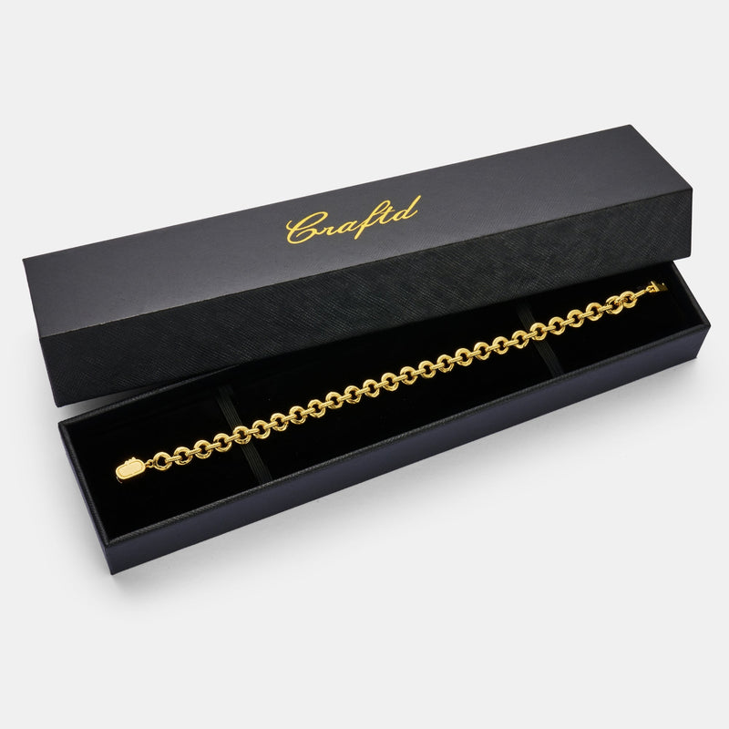 Melted Link Bracelet (Gold)