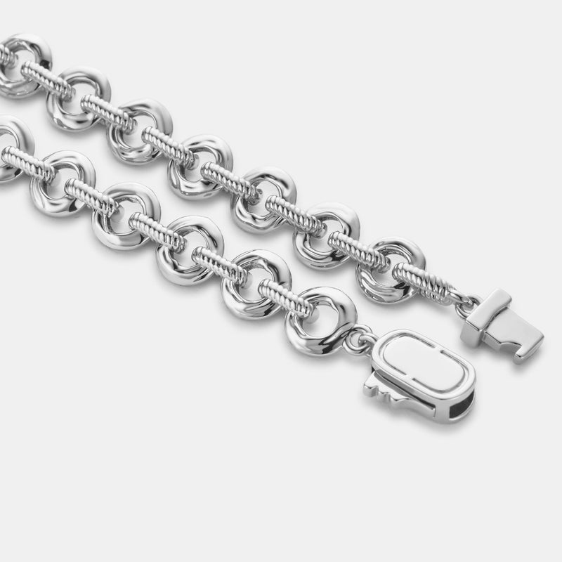 Melted Link Bracelet (Silver)