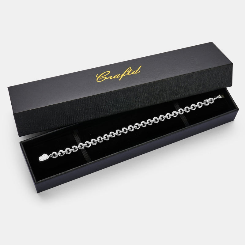 Melted Link Bracelet (Silver)