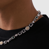 Onyx Gemstone Necklace (Silver)