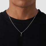 Onyx Stone Pendant (Silver)