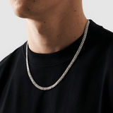 Prong Link Iced Cuban (Silver) 6mm