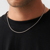 Round Box Chain (Silver) 3mm