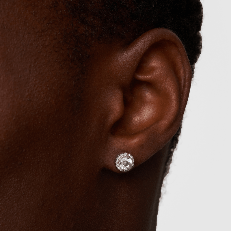 Stud Earrings (Silver)