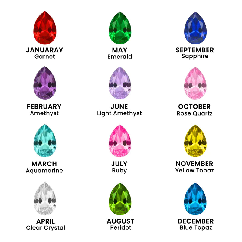 Custom Tiny Heart Birthstone Adjustable Ring-Christmas Gift