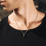 Emerald Stone Pendant (Gold)