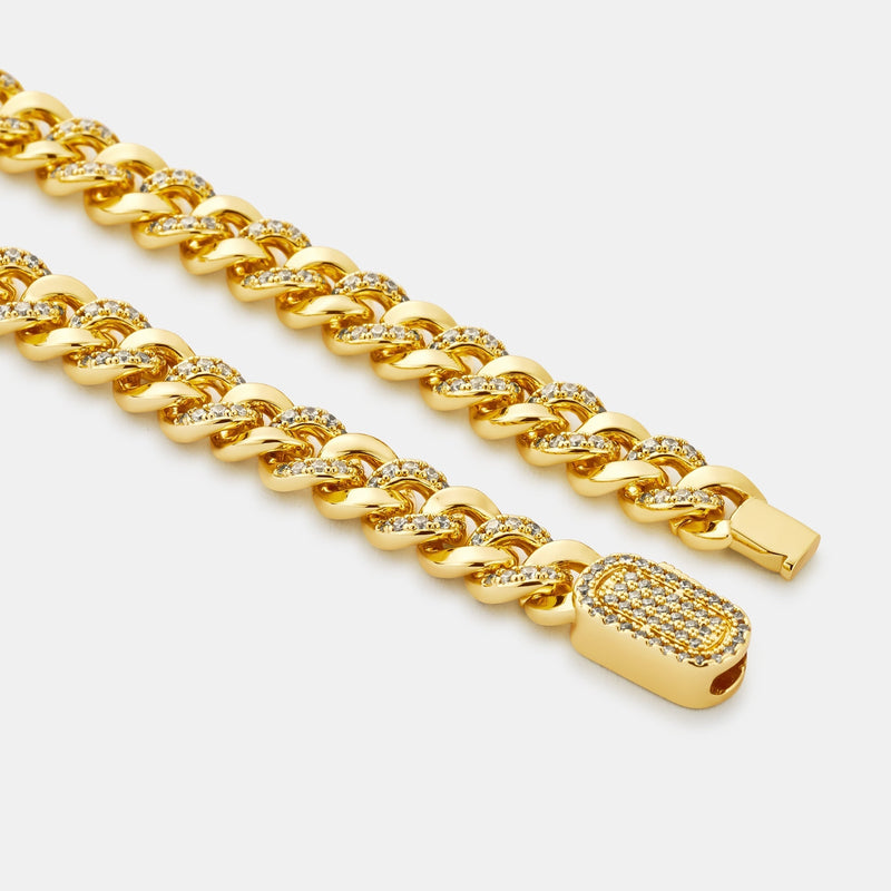 Half Iced Cuban (Gold) 6mm