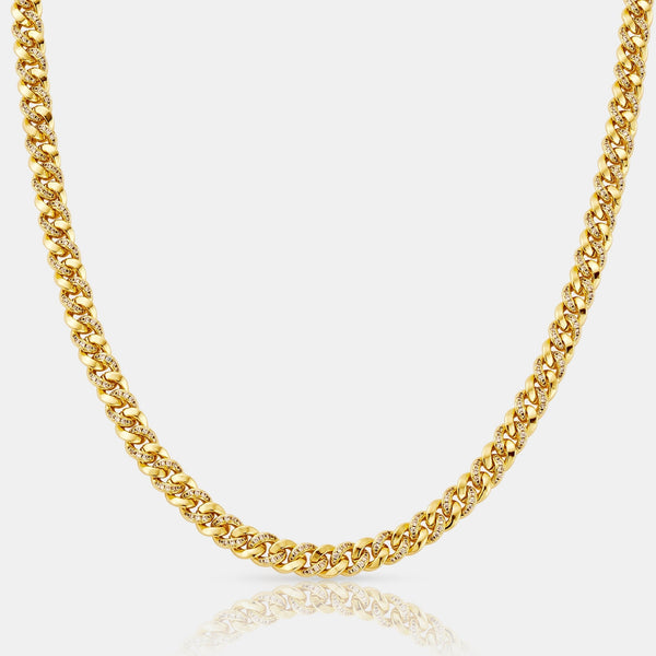 Half Iced Cuban (Gold) 6mm