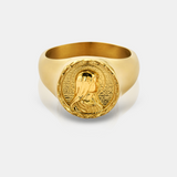 Virgin Mary Signet Ring (Gold)