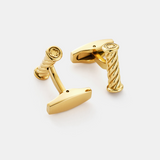 Rope Cuff Links (Gold)