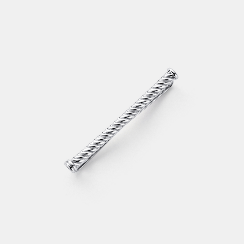 Rope Tie Clip (Silver)