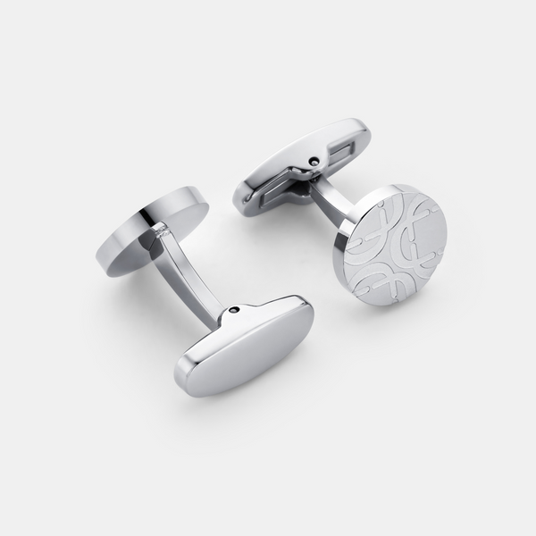 Round Cuff Links (Silver)