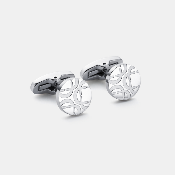 Round Cuff Links (Silver)