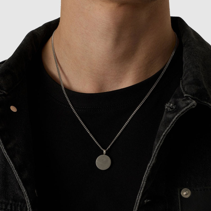 Round Totem Pendant (Silver)