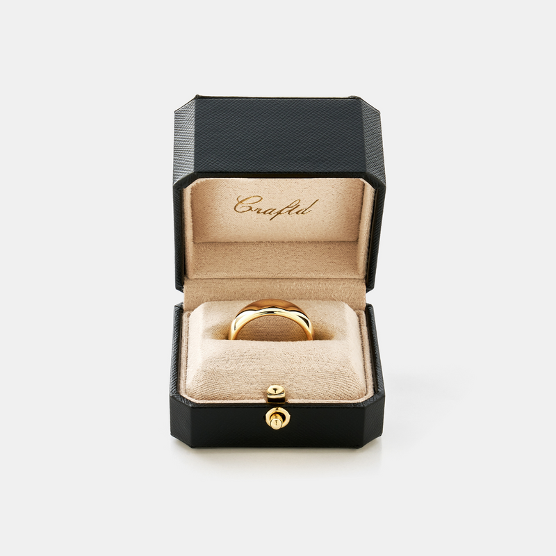 Rounded Ring (Gold) 7mm | 18ct Gold Tungsten