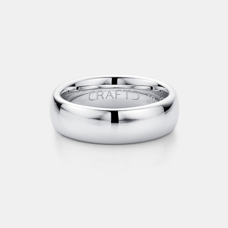 Rounded Ring (Silver) 7mm | Tungsten