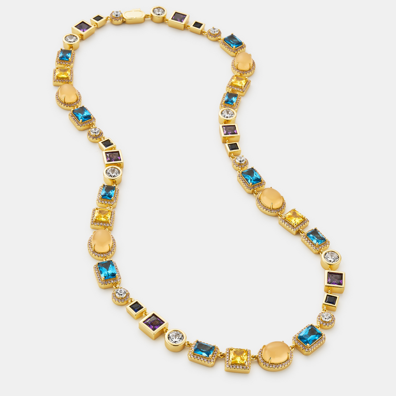 Sapphire Gemstone Necklace (Gold)