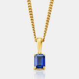 Sapphire Stone Pendant (Gold)