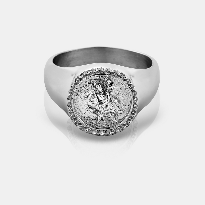 St. Christopher Signet Ring (Silver)