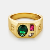 Tri Stone Ring (Gold)